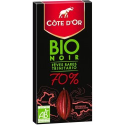 Côte d'Or Côte d’Or BIO Noir 70% Fèves Rares Trinitario 90g (lot de 4)