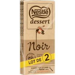 Nestlé Dessert Noir par 2x205g (lot de 3 soit 6 tablettes)