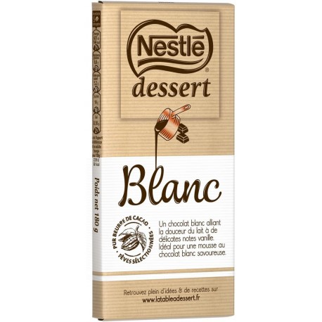 Nestlé Dessert Blanc 180g (lot de 6)