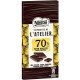 Nestlé Les Recettes de l’Atelier 70% Noir Fruité Côte d’Ivoire Ghana Équateur 100g (lot de 4)