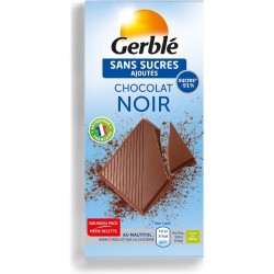 Gerblé Chocolat Noir Sans Sucres Ajoutés 80g (lot de 3)