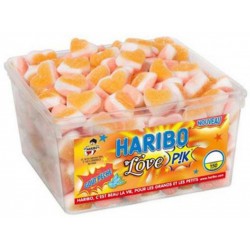 Haribo Love Pik Goût Pêche (Boîte de 150 pièces)