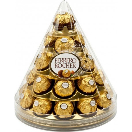 Ferrero Rocher Cône de Noël (28 bouchées) (Boîte de 28 bouchées)