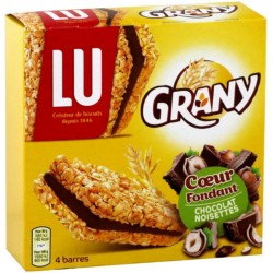 Lu Grany Coeur Fondant Chocolat Noisettes (lot de 3)
