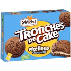 St Michel Tronches de Cake Moelleux Choco-lait 175g (lot de 3)