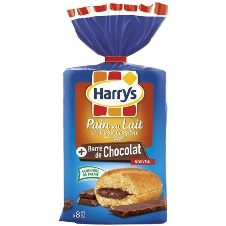 Harrys Pain Au Lait Farine Complète Barre De Chocolat 292g (lot de 3)