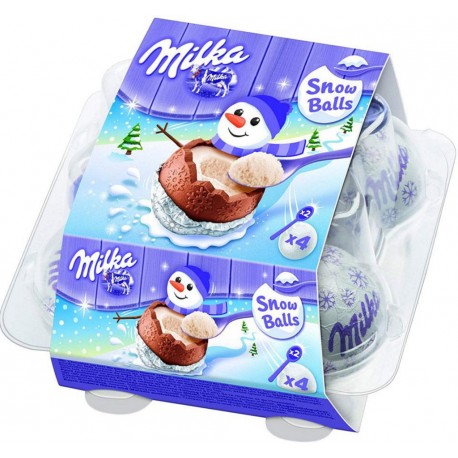 Milka Snow Balls Lait 4 boules