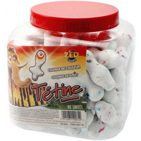 Mammouth Tétine Monster Tétine Jawbreaker (Boîte de 80 pièces)