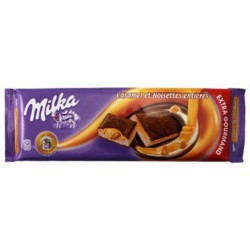 Milka Caramel et Noisettes Entières Extra Gourmand 300g