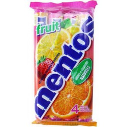 Mentos Fruit x4 rouleaux