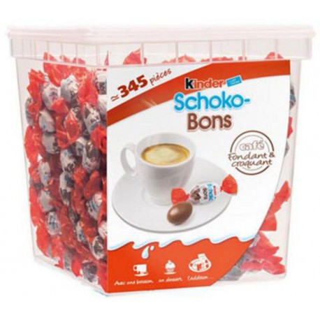 Megabox Kinder Schoko-Bons Mini 345 pièces 2Kg (lot de 10)