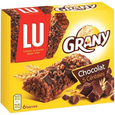 Lu Grany Chocolat 5 Céréales (lot de 3)