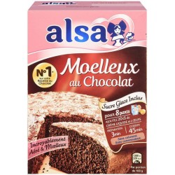 Alsa Préparation Gâteau Moelleux Chocolat 435g