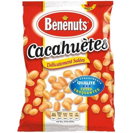 Bénénuts Cacahuètes Grillées 220g (lot de 3)