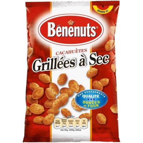 Bénénuts Cacahuètes Grillées 120g (lot de 3)