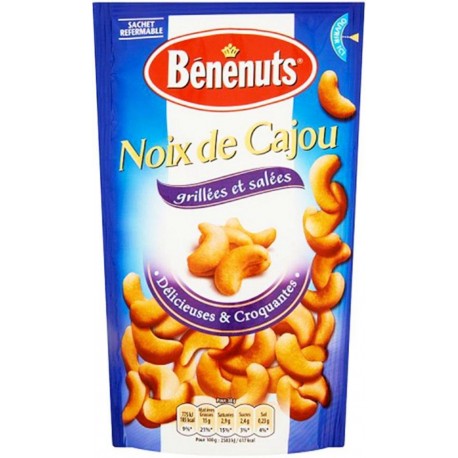 Bénénuts Noix De Cajou Grillées 125g (lot de 3)