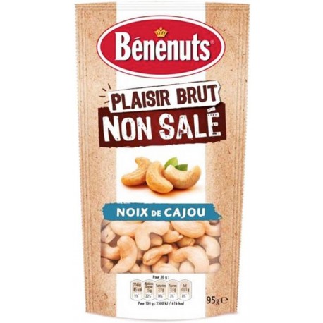 Bénénuts Noix de Cajou Plaisir Brut 95g (lot de 3)