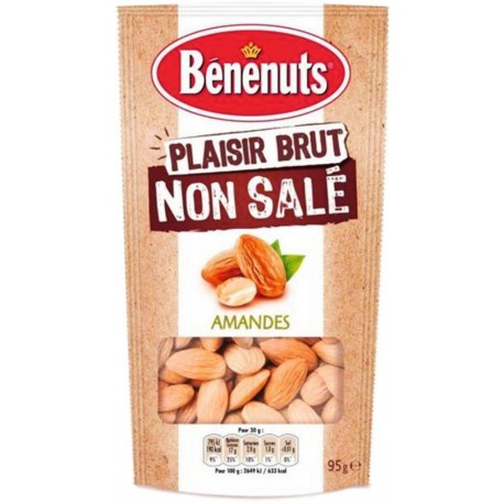 Bénénuts Amandes Plaisir Brut 95g (lot de 3)