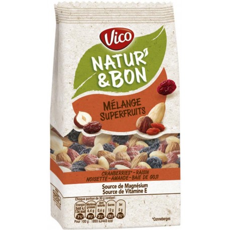 Vico Natur Et Bon Mélange Superfruit 200g (lot de 3)