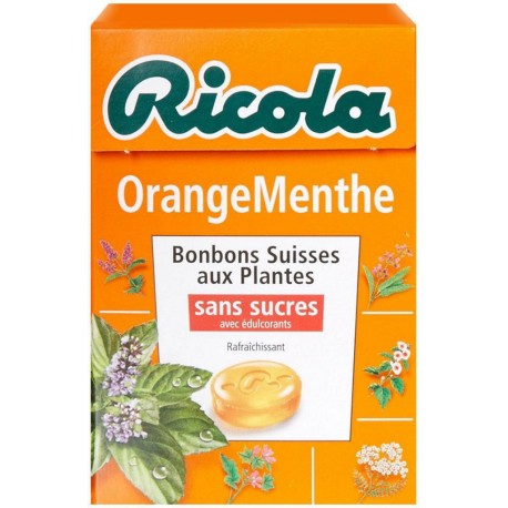 Ricola Orange Menthe (lot économique de 6 boîtes)