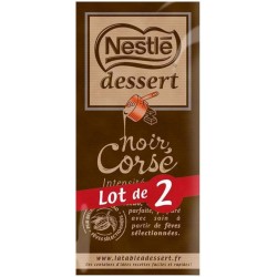 Nestlé Dessert Tablette Noir Corsé 200g (lot de 2)