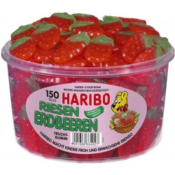 Haribo Fraises Géantes Boîte de 150 pièces