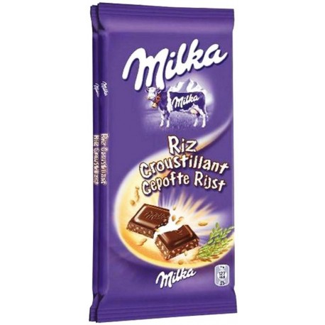 Milka Riz Croustillant x2 100g soit 200g (lot de 3 soit 6 tablettes)