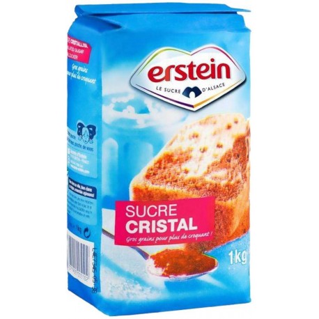 Erstein Sucre Cristal 1 Kg (lot de 3)