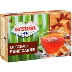 Erstein Sucre De Canne Roux Morceaux 1 Kg (lot de 3)