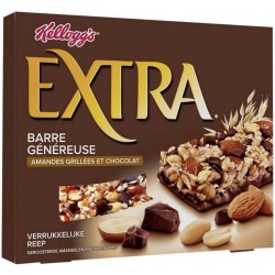 Kellogg's Extra Kellogg’s Extra Barre Chocolat et Amandes 128g (lot de 3)