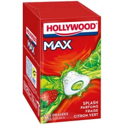 Hollywood Max 2fruity Fraise Citron Vert Sans Sucres 3 Etuis (lot de 18 étuis)