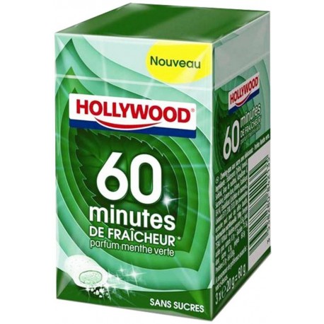 Hollywood 60 Minutes De Fraicheur Menthe Verte 3 Etuis (lot de 18) (lot économique de 18 étuis)