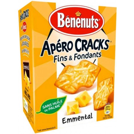 Bénénuts Apéro Cracks Fondant Emmental 85g (lot de 3)