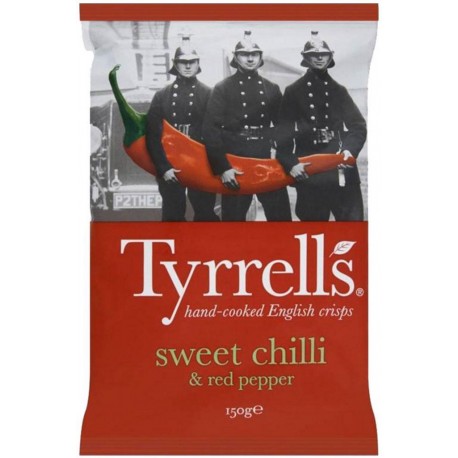 Tyrrells Tyrrell’s Chips Piment Doux 150g (lot de 3)