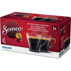 Senseo 2 Tasses à café en verre CA6510/00