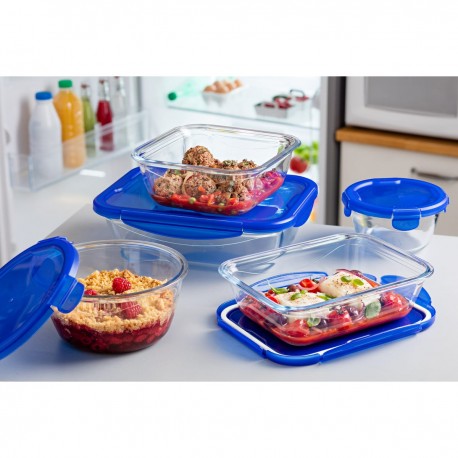 Pyrex Boîte rectangulaire avec couvercle 24 x 18cm COOK & GO