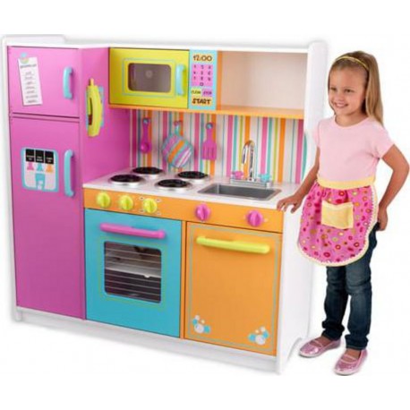 Kidkraft Grande cuisine de luxe aux couleurs vives en bois - Jouet d'imitation