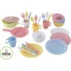 Kidkraft Batterie de cuisine pastel de 27 pièces - Jouet d'imitation