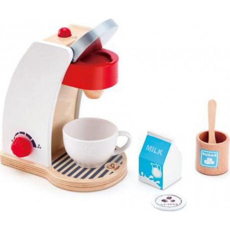 HAPE Machine à café en bois blanche