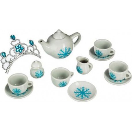 Be Toys Service à thé enfant en porcelaine - 14 Pièces - Bleu