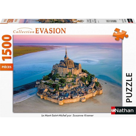 Nathan Puzzle 1500 pièces - Le Mont-Saint-Michel