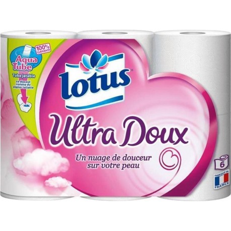 Lotus Ultra Doux Aquatube 6 Rouleaux (lot de 6)