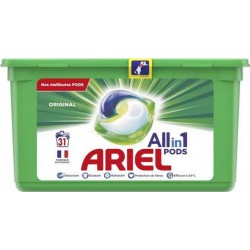 Ariel Pods 3 en 1 Original 31 Capsules (lot de 2)