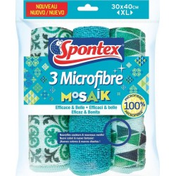 SPONTEX Microfibre Mosaik 3 Chiffons