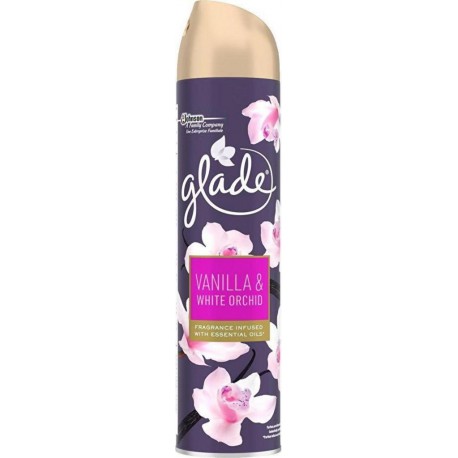 GLADE Aérosol Vanille et Orchidée Blanche 300ml