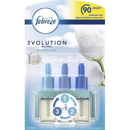 FEBREZE Recharges 3Volution Pureté Coton