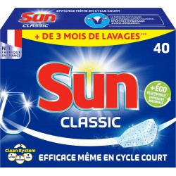 SUN Tablettes lave-vaisselle classic 40 tablettes