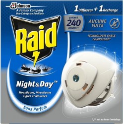 RAID Diffuseur Night and Day Moustiques 240h