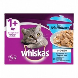 Whiskas Boîtes pour Chat La Carte du Boucher en Sauce par 4 (lot de 2 soit  8 boîtes) 