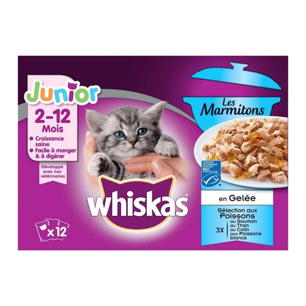 Nourriture pour chats Whiskas Junior - Sachets fraîcheur pour